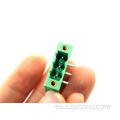 Bloques de terminales conectables de 5,08 mm macho verde 3P